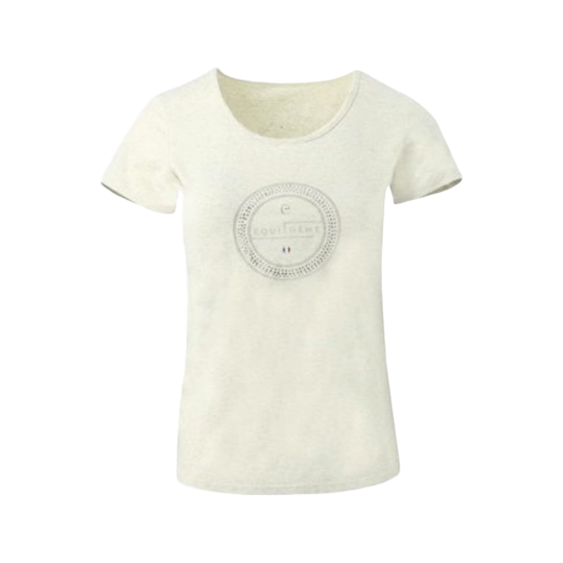 Equithème - Women's short sleeve T-shirt Anna cream | - Ohlala