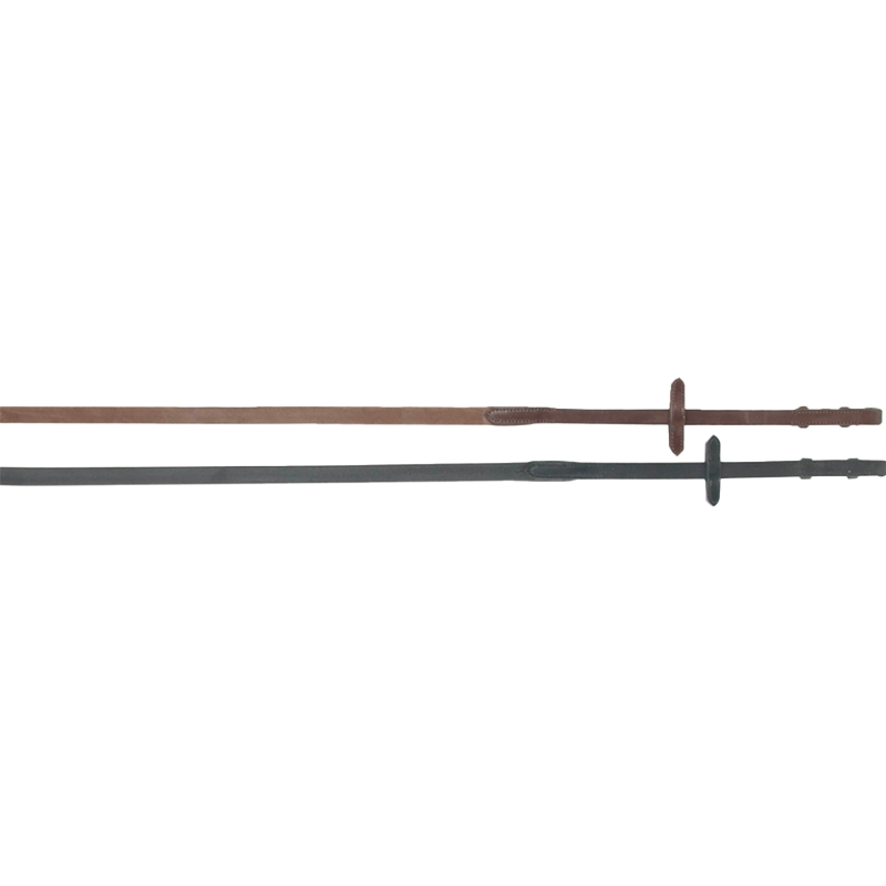 TdeT - Ultra Grip smooth Luxe dark havana reins | - Ohlala