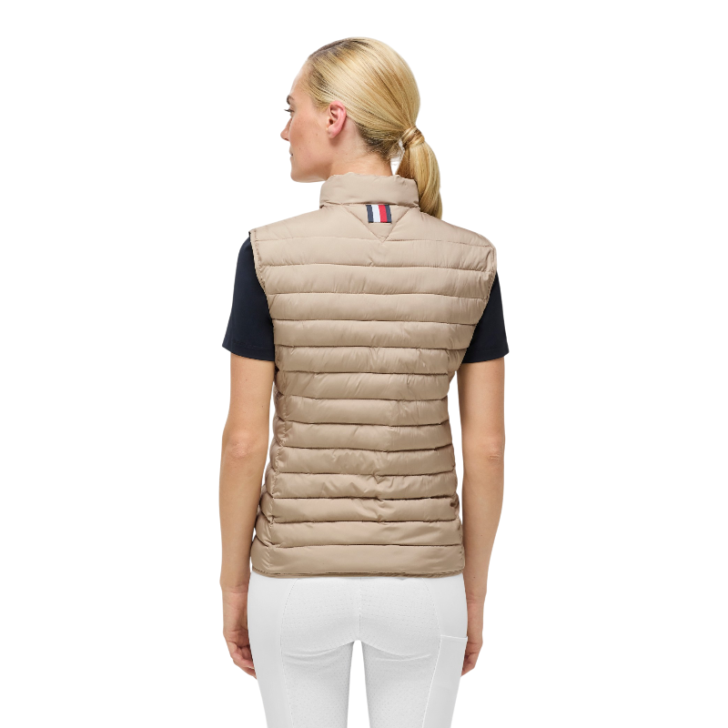 Tommy Equestrian - Ärmellose Damen-Steppweste Serano beige