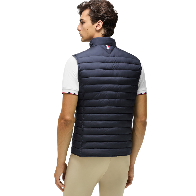 Tommy Hilfiger Equestrian - Mouwloos gewatteerd jack heren Montero desert sky