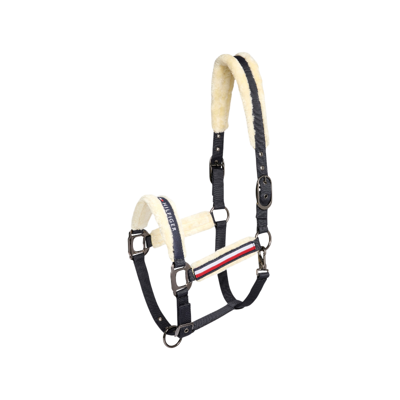 Tommy Hilfiger Equestrian - Halfter mit Kunstlammfell Kennedy desert sky