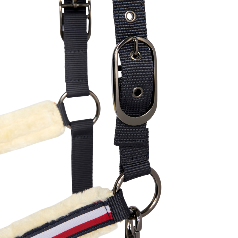 Tommy Hilfiger Equestrian - Halfter mit Kunstlammfell Kennedy desert sky