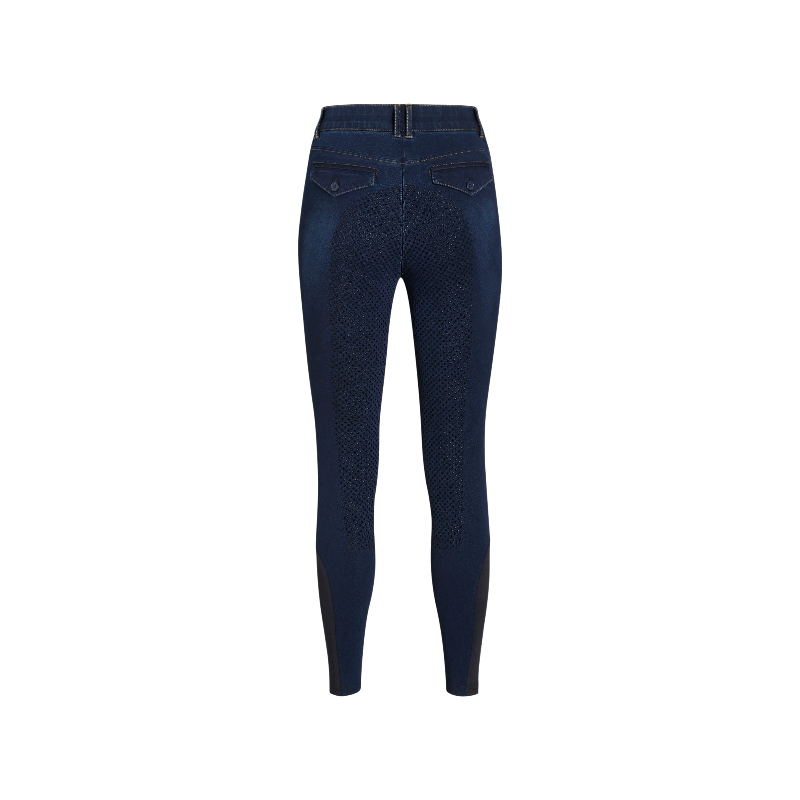 Tommy Hilfiger Equestrian - Spodnie jeździeckie damskie Hope Denim rinse