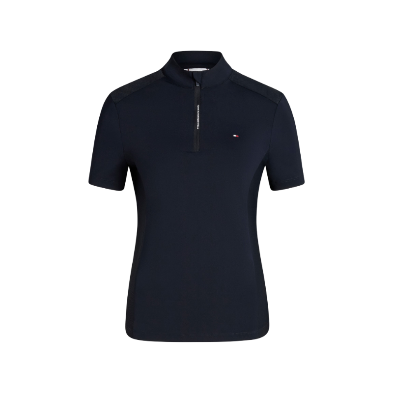 Tommy Hilfiger Equestrian - Polo d'équitation manches courtes femme Palma marine