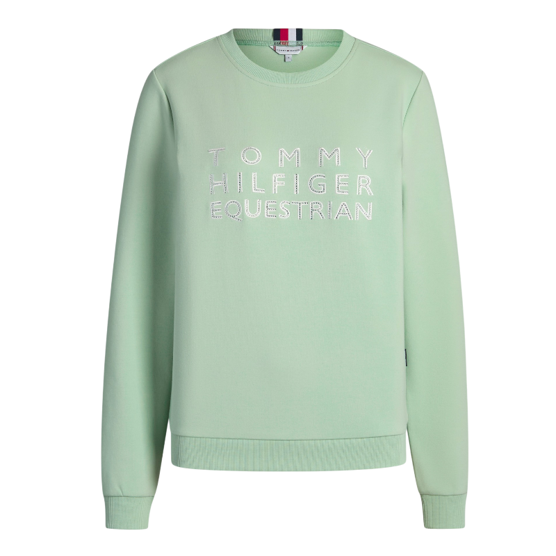 Tommy Equestrian - Sudadera de manga larga mujer Belair mint