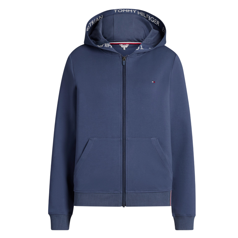 Tommy Hilfiger Equestrian – Women's Beverly faded indigo long-sleeve zip sweatshirt