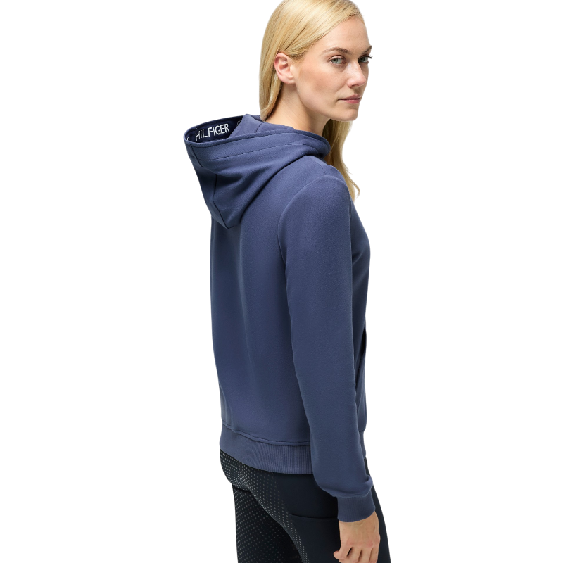 Tommy Hilfiger Equestrian – Women's Beverly faded indigo long-sleeve zip sweatshirt