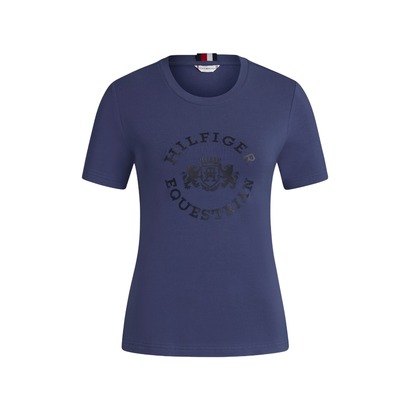 Tommy Equestrian - Damen-Kurzarm-T-Shirt Pasadena faded indigo