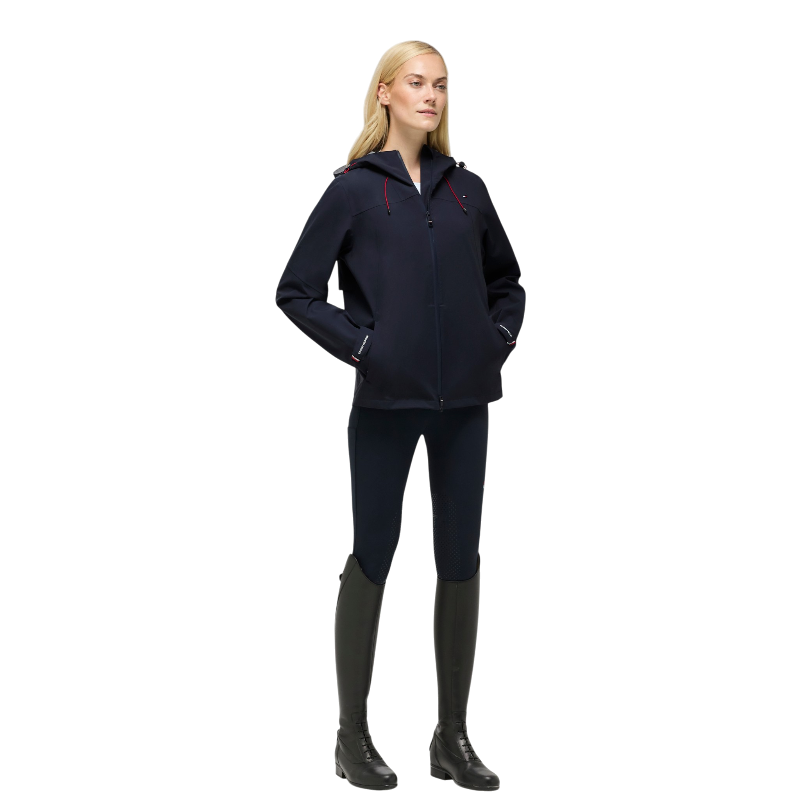 Tommy Equestrian - Upland desert sky Women's Long Sleeve Airbag-Compatible Rain Jacket