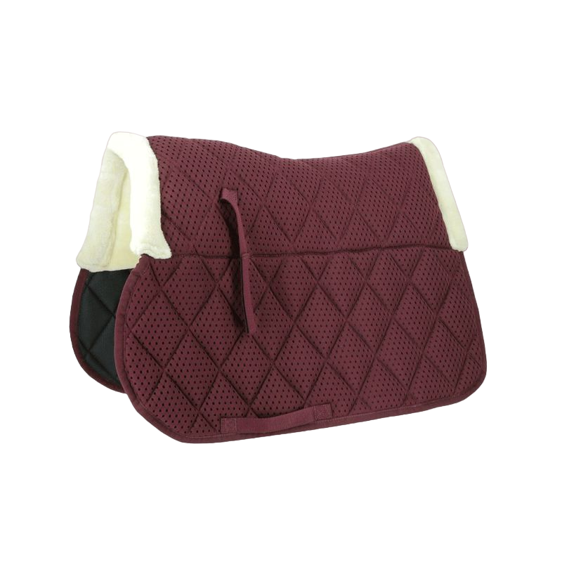 Equithème - Pro Air bordeaux saddle pad | - Ohlala