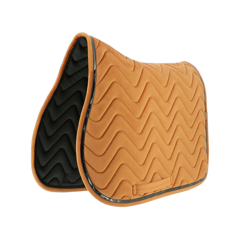 Equithème - Zadeldek Glossy oranje | - Ohlala