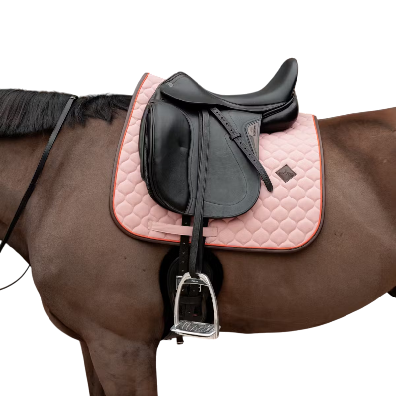 Kentucky Horsewear - Onion Quilt Leather Neon Dusty Rose Dressage Saddle Pad | - Ohlala