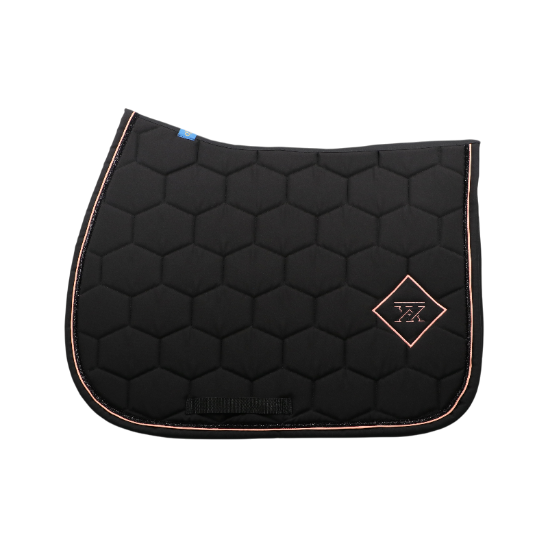 Oxxer - Sattelpad Accent Schwarz/Pfirsich | - Ohlala