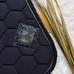 Oxxer - Diamond Saddle Pad navy / black with navy glitter | - Ohlala