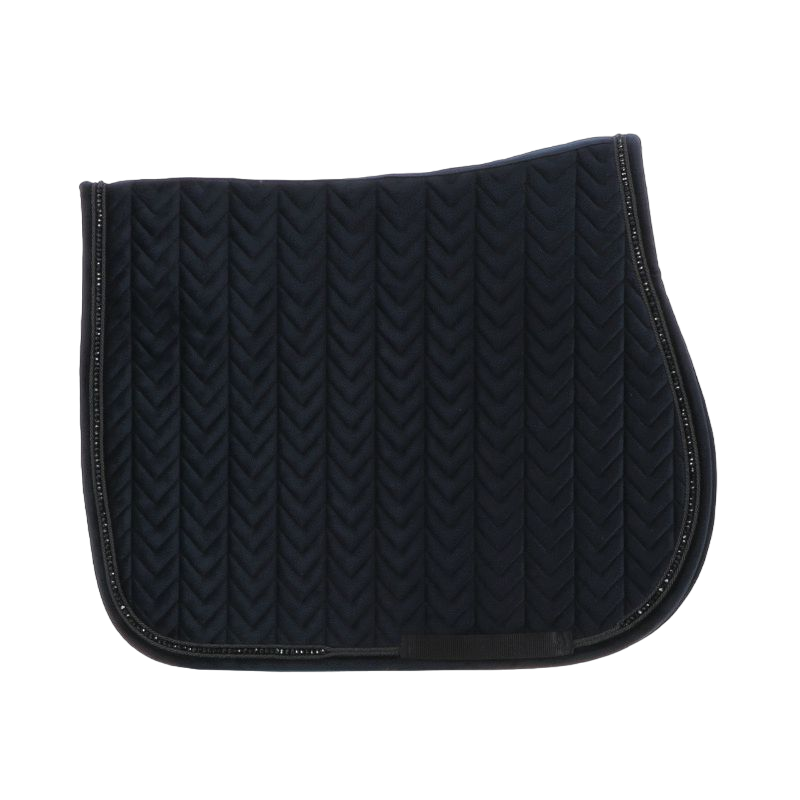 Kentucky Horsewear - Springzadeldek Velvet Pearls zwart | - Ohlala