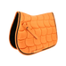 Equithème - Tapis de selle Satin orange | - Ohlala