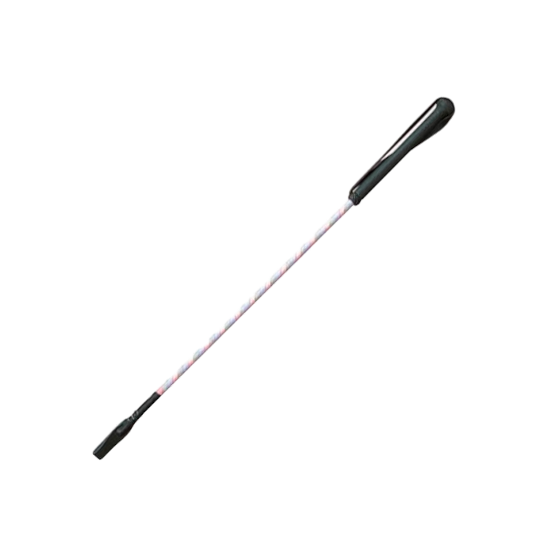 TdeT - Silver ribbon riding crop parma/pink | - Ohlala