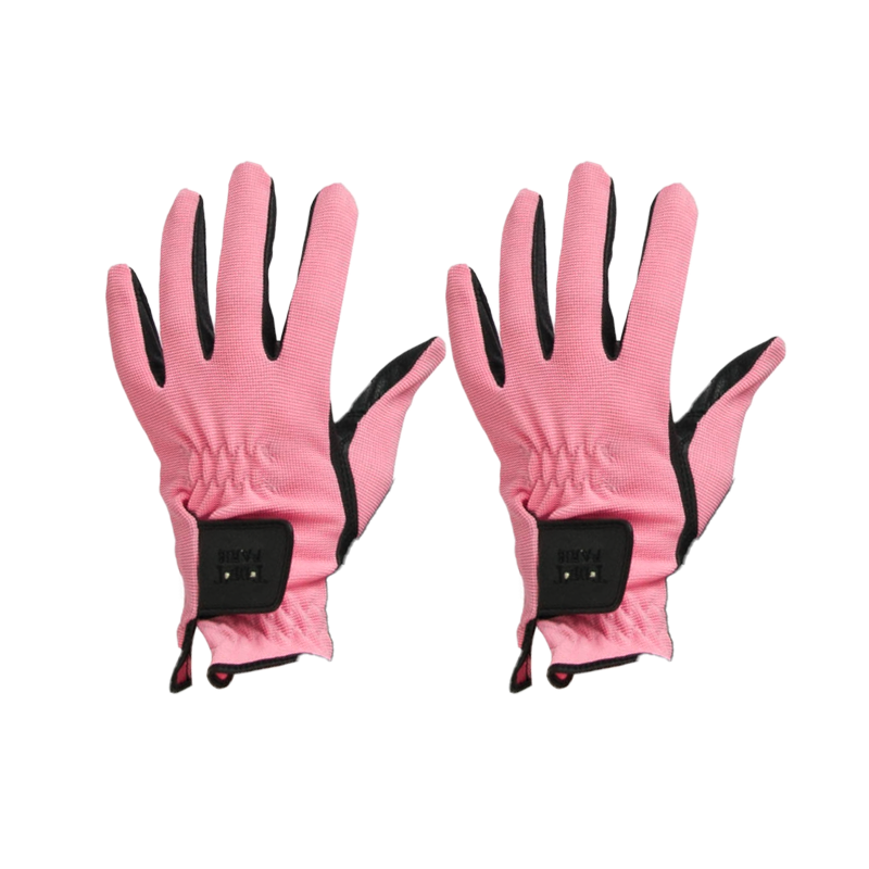 TdeT - Gants d'équitation Club rose | - Ohlala