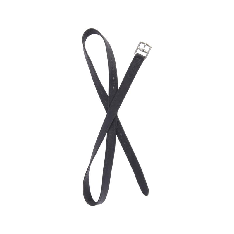 TdeT - Black compet stirrup leather