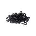 TdeT - Elástico para trenzar de silicona negro | - Ohlala