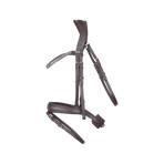 TdeT - Bridon et rênes têtière anatomique Hopper marron/argent | - Ohlala