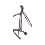 TdeT - Bridon et rênes têtière anatomique Hopper marron/dore | - Ohlala