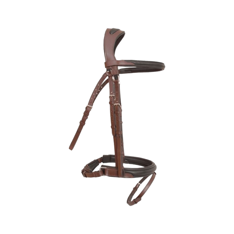 TdeT - Bridon et rênes Lautrec havane foncé/noir | - Ohlala