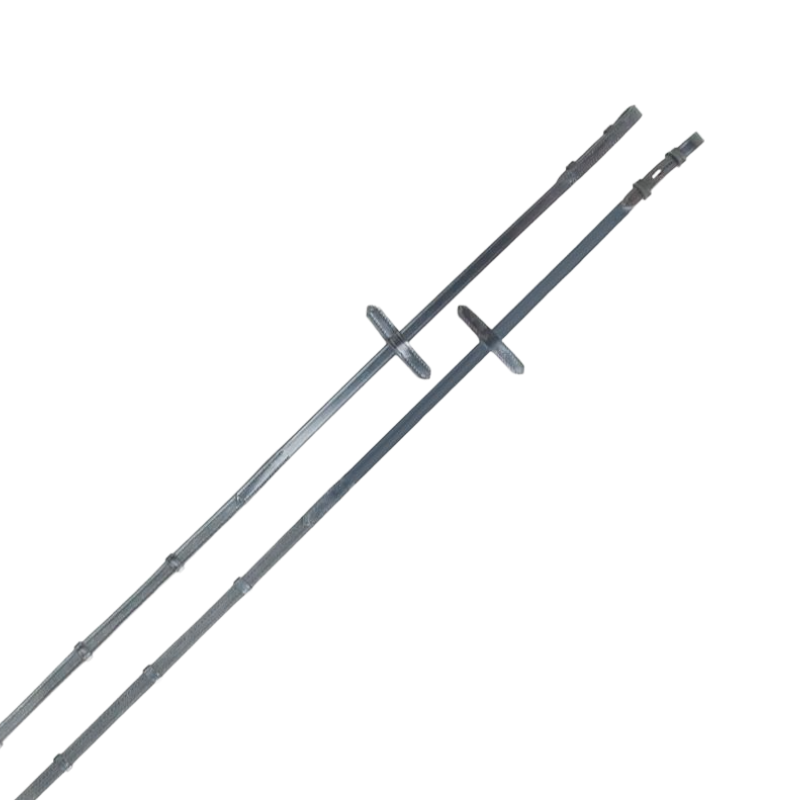 TdeT - Hunter rubber grip reins with leather stoppers black | - Ohlala