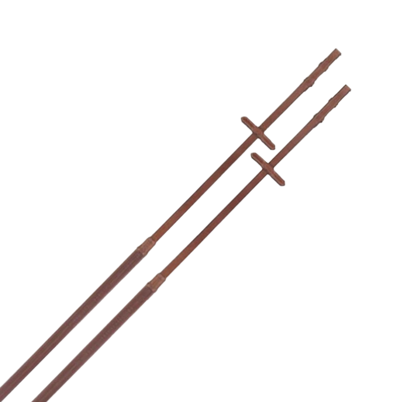 TdeT - Rubber reins with small pimples tobacco | - Ohlala