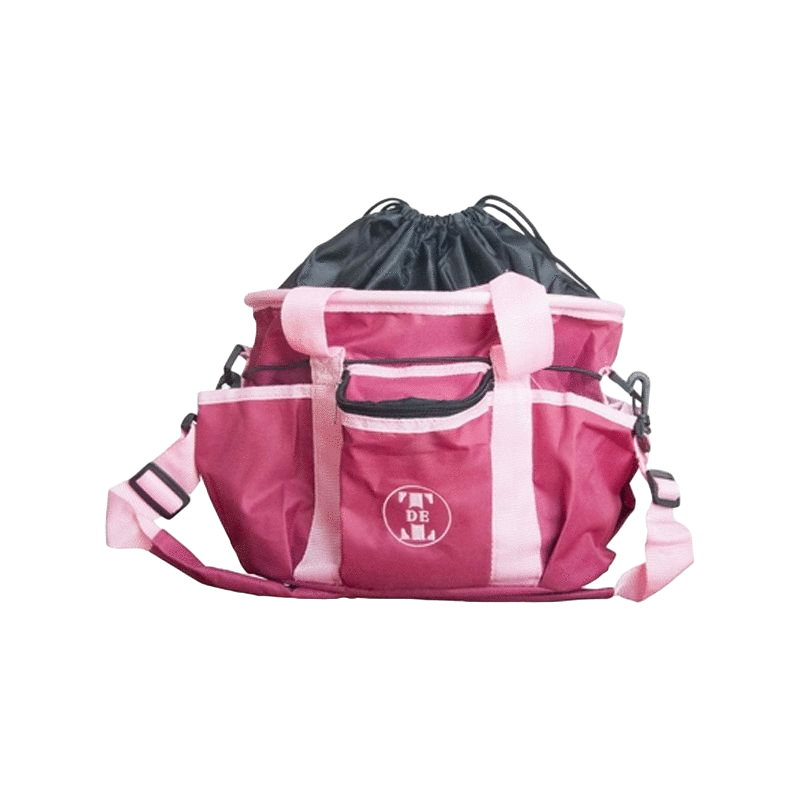 TdeT - Sac de pansage bordeaux/rose | - Ohlala