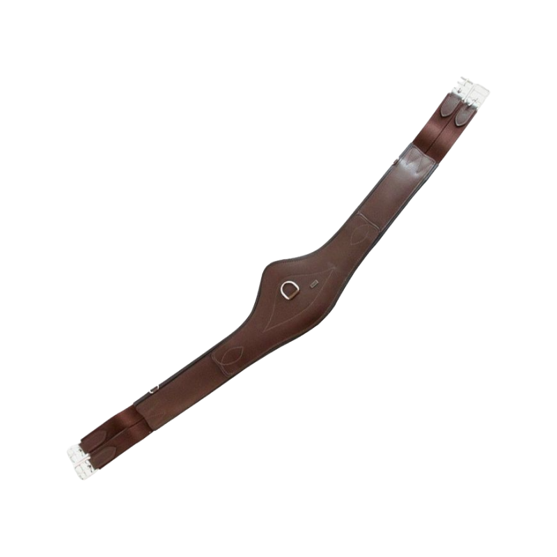 TdeT - First leather girth dark havana | - Ohlala