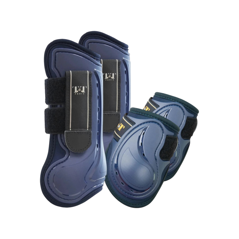 TdeT - Design Navy Tendon and Fetlock Boot Set