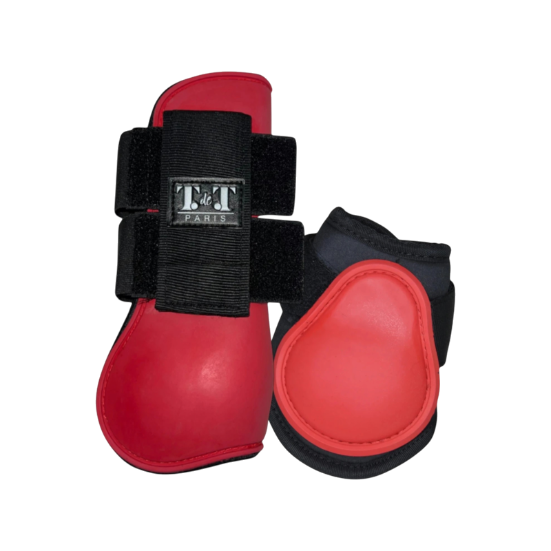 TdeT - First Red Tendon and Fetlock Boot Set