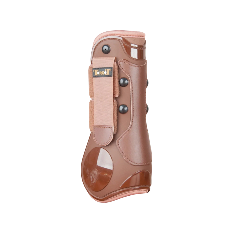 TdeT - Brown Shell and Leather Tendon and Fetlock Boot Set