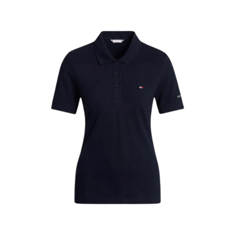 Tommy Hilfiger Equestrian - Dames polo korte mouwen TH Equestrian desert sky
