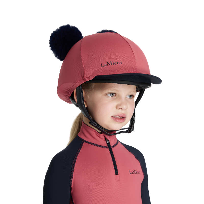 Lemieux - Toque de casque doubles pompons amovibles enfant Mini cranberry | - Ohlala