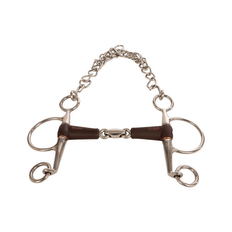 Flex Medium Double-Jointed Short-Shank Pelham Bit - Velari