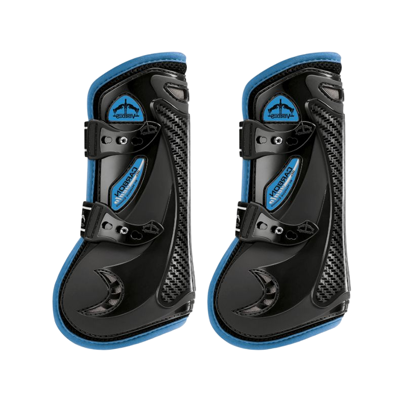 Veredus - Ochraniacze otwarte Carbon Gel Vento Color Edition Czarne/Niebieskie | - Ohlala