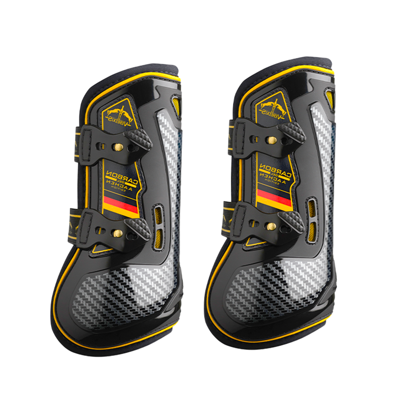 Veredus - Open beenbeschermers Carbon Gel Absolute Aachen Edition zwart x2 | - Ohlala