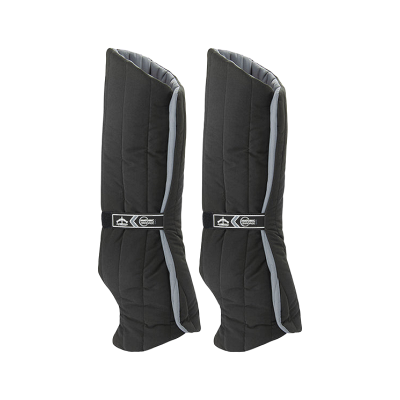 Veredus - Sous-bandes postérieurs anatomiques avec lanière de fermeture velcro noir (x2) | - Ohlala