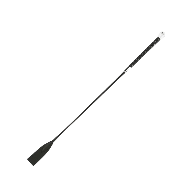 Whip&Go - Black Leather-Effect Riding Crop | - Ohlala