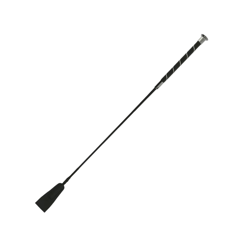 Whip&Go - Black rhinestone insert riding crop | - Ohlala