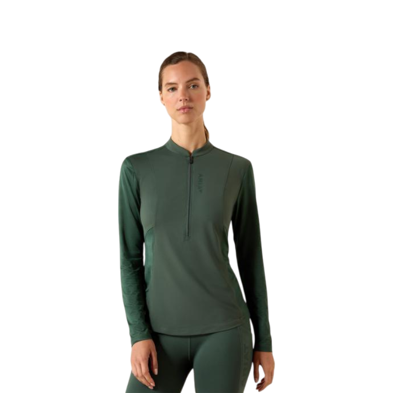 Baselayer con zip donna Breathe monstera