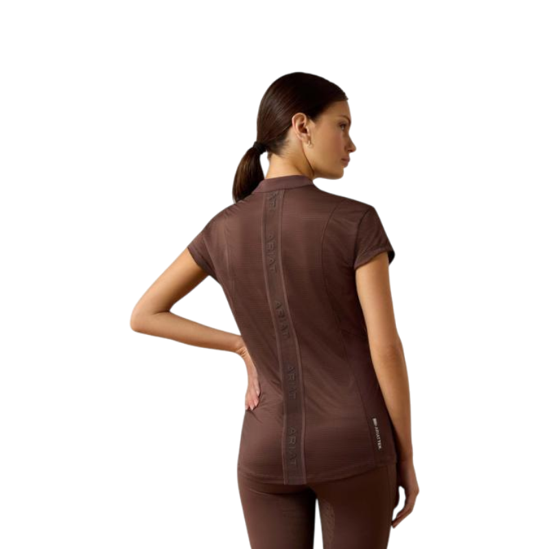 Baselayer con zip donna Breathe pommel brown