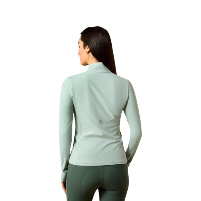 Baselayer met rits dames SolVeil blue surf