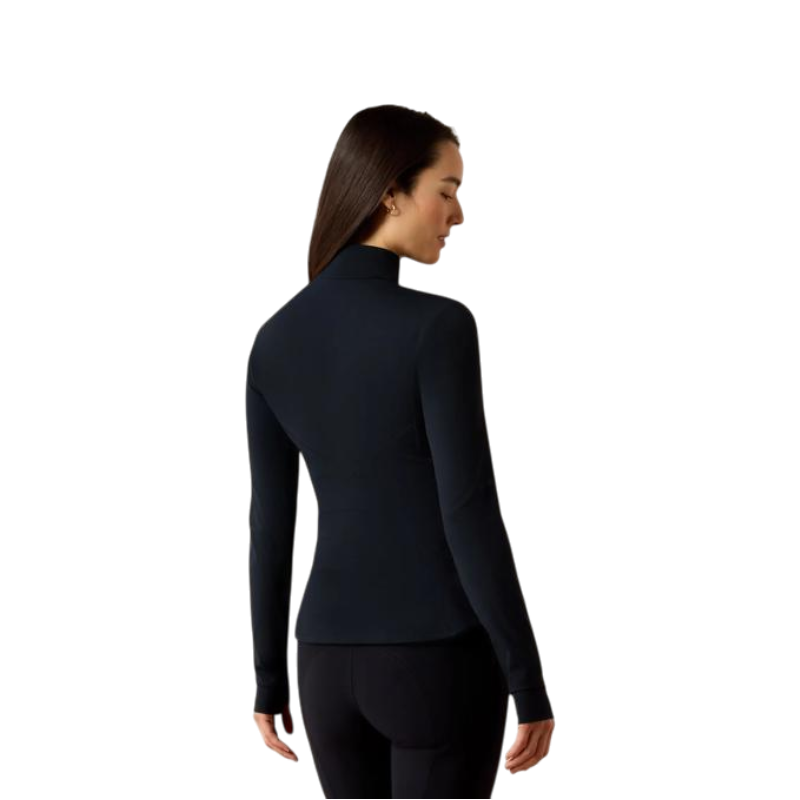 Baselayer con zip donna SolVeil nero