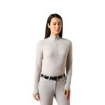 Baselayer mit Reißverschluss Damen SolVeil show grey