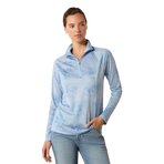 Baselayer con zip donna Sunstopper 3.0 stampato st tropez mirage