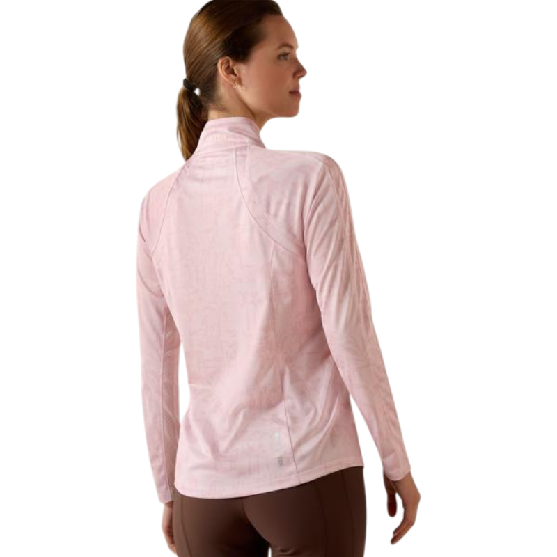 Gezippter Damen-Baselayer Sunstopper 3.0 sepia rose horse park