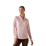 Baselayer con zip donna Sunstopper 3.0 sepia rose horse park